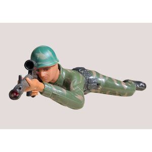 Vintage plastic Army Man Toy Soldier war military 1987 Regency combat